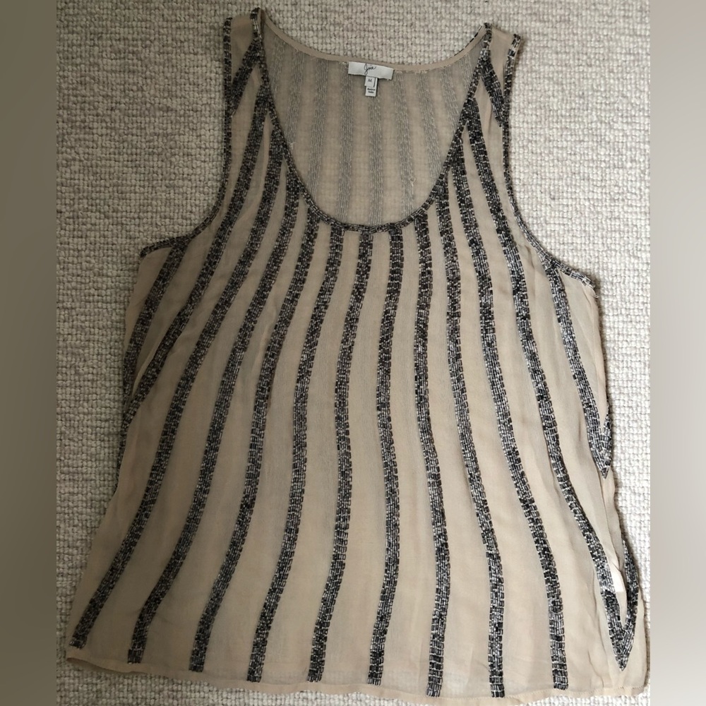 Joie Silk Sequin Blouse.